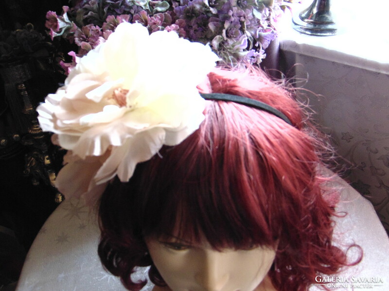 Floral hair ornament, peach pink hair clip / 3 pcs