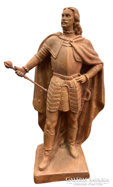 Zsigmond Strobl of Kisfaludi - ii. Terracotta statue of Ferenc Rákóczi