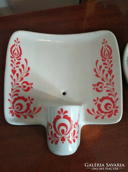 2db retro Drasche porcelán fali lámpa egyben