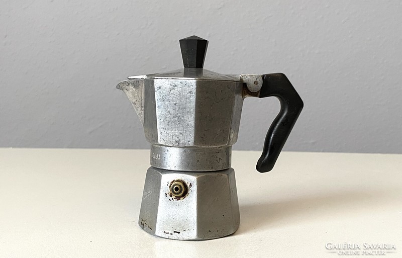 MOKA EXPRESS MADE IN ITALY 2 SZEMÉLYES RETRO FÉM KOTYOGÓS KÁVÉFÖZŐ