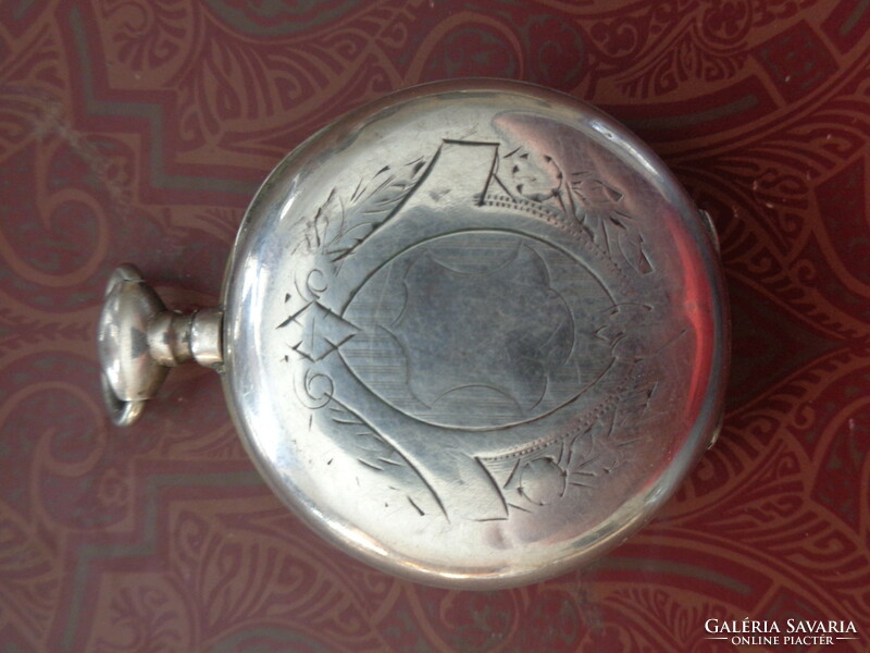 19th century silver key pocket watch