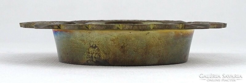 Indian copper ashtray marked 1Q304 11 cm