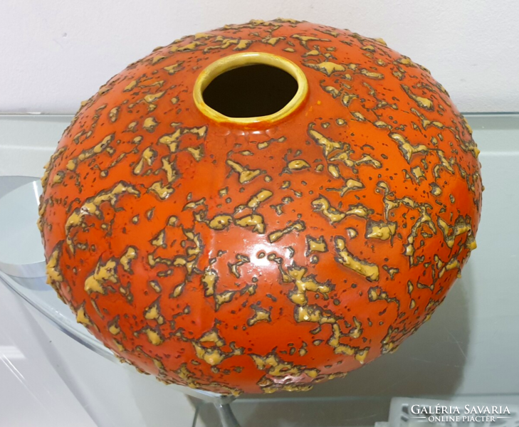 Mid century TÓFEJ régi kerámia váza