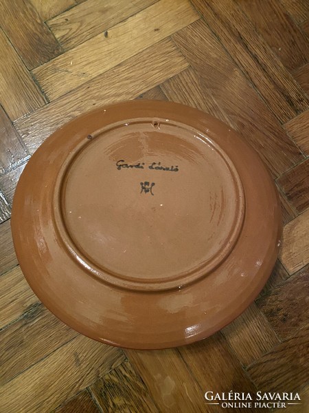Gardi László ceramic large vase, fruit basket and tray