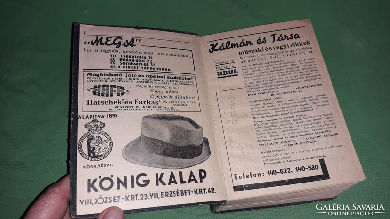 1942. Dr. József Kovács - postal specialist calendar 1942. Year book according to the pictures postal specialist calendar