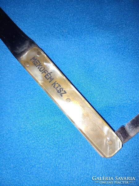 Mokefém k.T.Sz. Retro marked steel double-edged advertising leaf-opening dagger knife blade