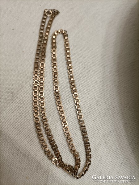 Very nice old gold plated silver necklace