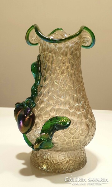 Secessionist wilhelm kralik iridescent vase