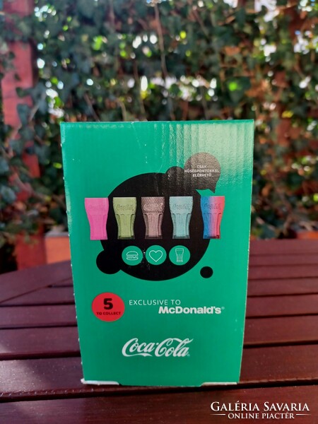 Coca - Cola üveg pohár- bontatlan