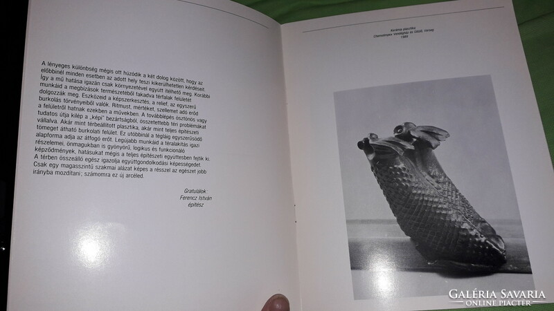 The exhibition catalog of ceramic artist Mária Minya is dedicated according to the pictures