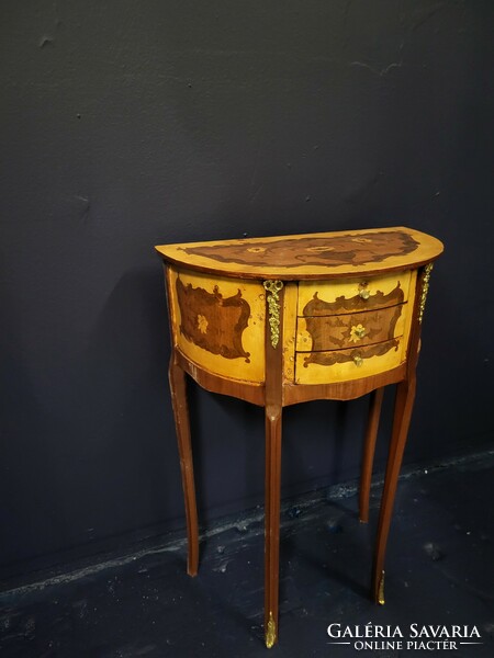 Inlaid poplar coffee table, small table, small chest of drawers