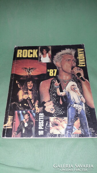 Í987. János Sebők - rock '87 yearbook with 16 colorful posters, reflex according to the pictures