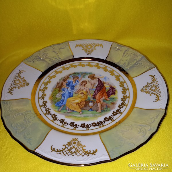 Czechoslovakia, porcelain plate with a scene of life. An offerer. Dinner plate.