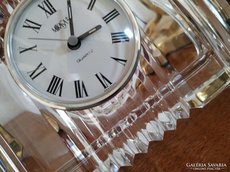 Art deco - crystal, table clock