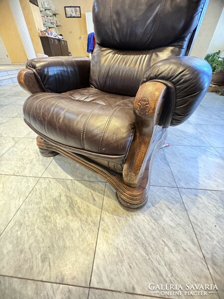 Leather sofa set 3-2-1