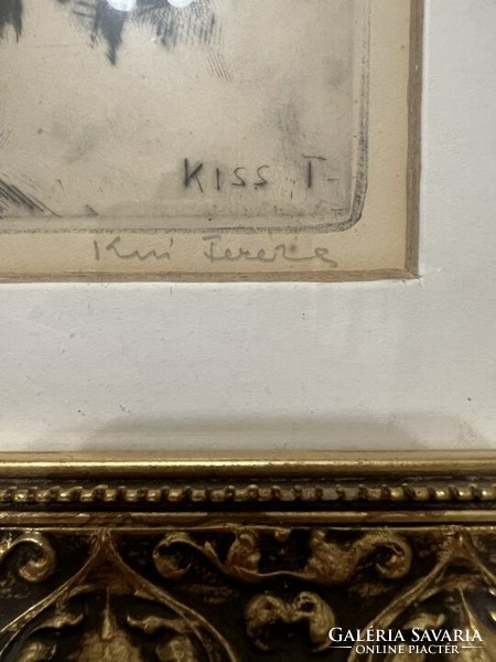 An etching by Terézia Kiss