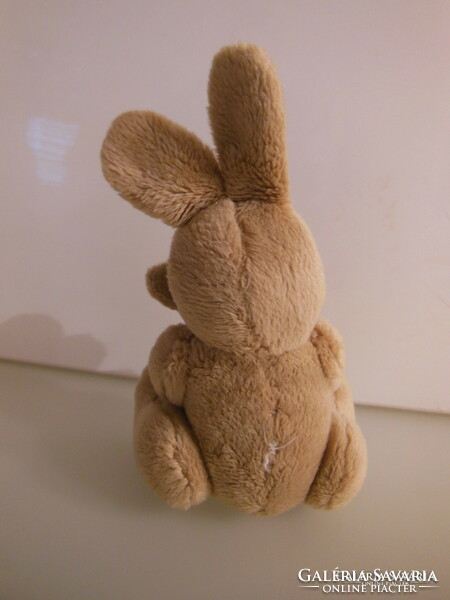 Rabbit - with little one - 11 x 6 cm - very soft - plush - brand new - exclusive - German - flawless