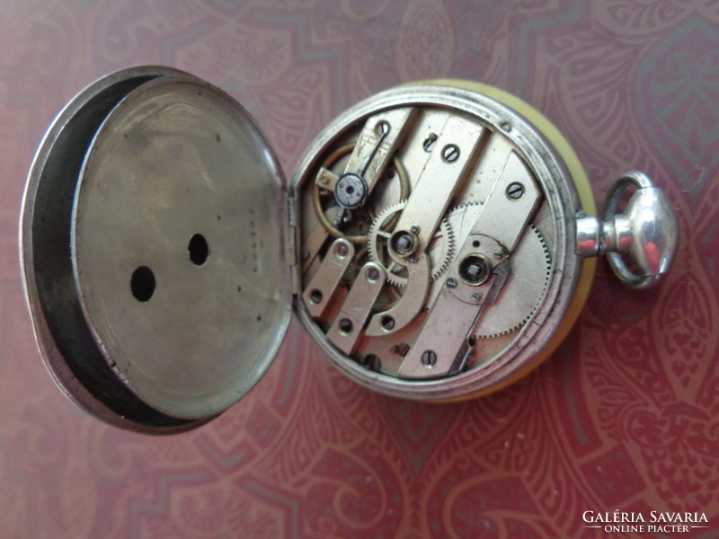19th century silver key pocket watch