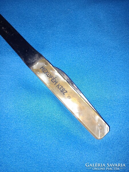 Mokefém k.T.Sz. Retro marked steel double-edged advertising leaf-opening dagger knife blade