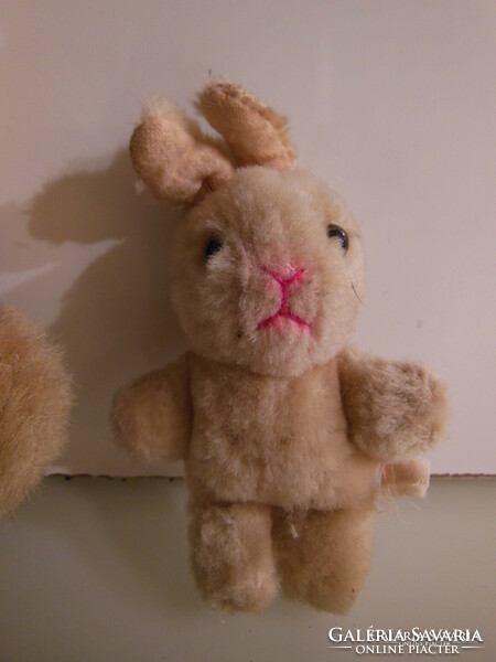 Rabbit - 2 pcs - old - 15 cm - 11 cm - can be hung - exclusive - German - flawless