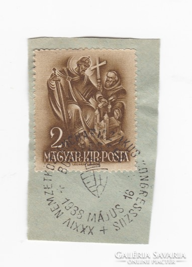XXXIV. Nemzetközi Eucharisztikus Kongresszus 1938. első napi bélyegzés
