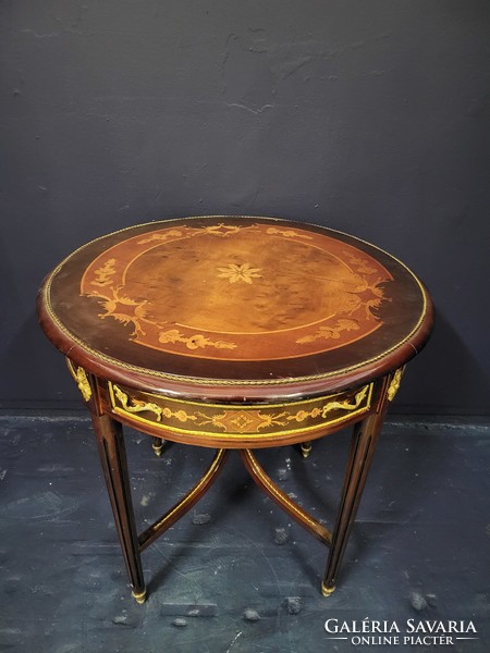 French inlaid table, side table, small table, coffee table