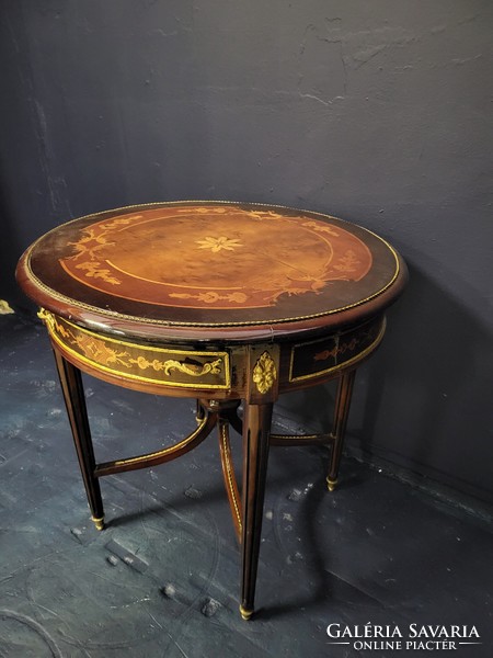 French inlaid table, side table, small table, coffee table