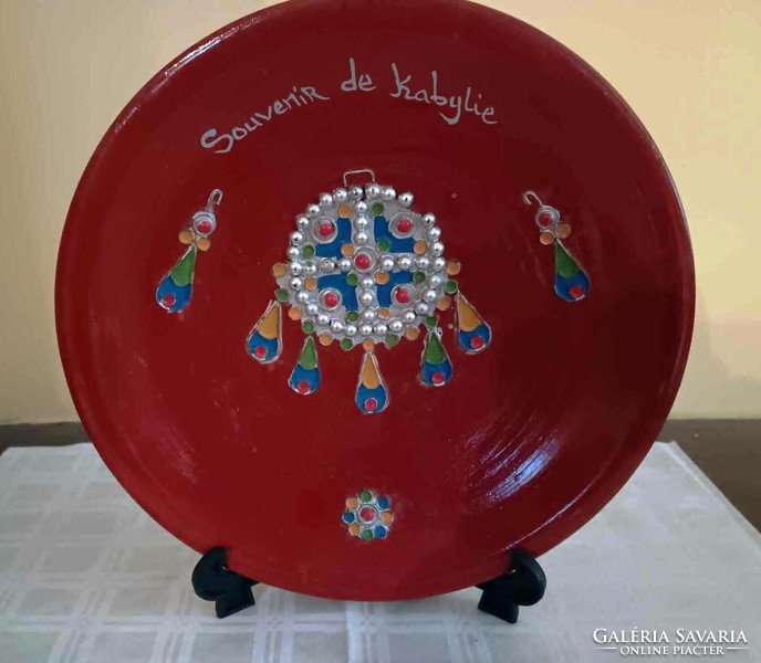 Ceramic memorial plate from Kabylie for sale