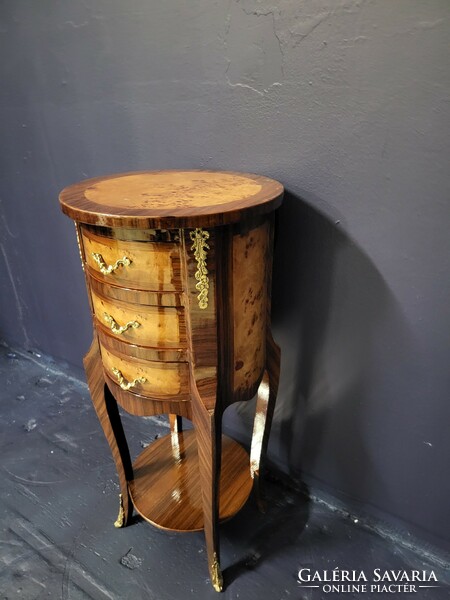 Inlaid folding table, small table, small chest of drawers, can be placed against the wall