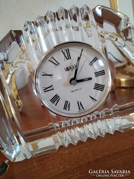 Art deco - crystal, table clock