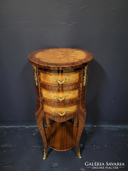 Inlaid folding table, small table, small chest of drawers, can be placed against the wall