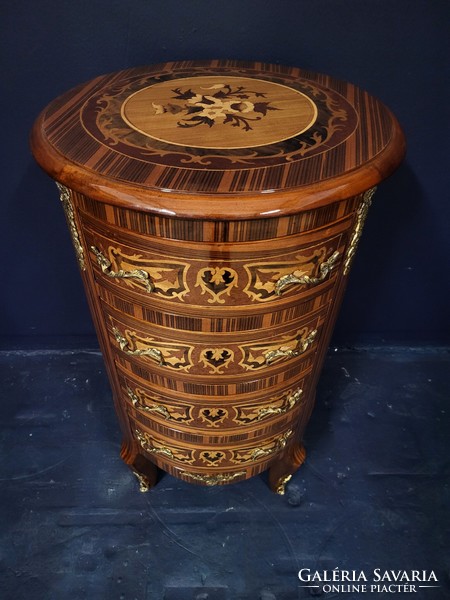 Inlaid folding table, small table, small chest of drawers, can be placed against the wall