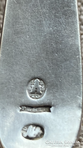 1db antik pesti ezüst kanál