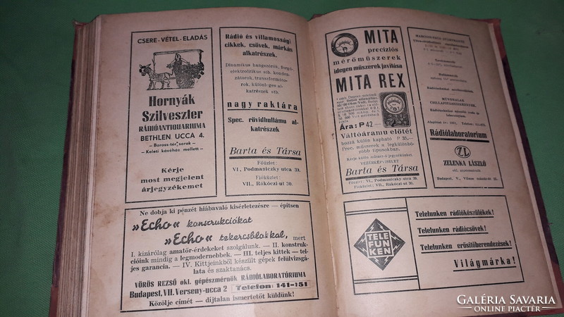 1940 .Molnár János - Rádiósok könyve ELMÉLETI ÉS GYAKORLATI KÉZIKÖNYV a képek szerint GYŐZŐ ANDOR