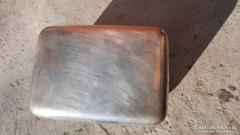 Old art deco Krupp Berndorf silver-plated sugar box