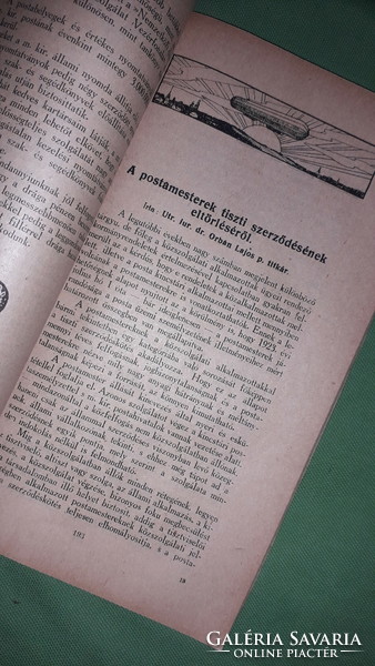 1926. Dr. báró Szalay Gábor - Posta- és táviró évkönyv 1926 könyv képek szerint POSTÁS KULTÚREGYLET