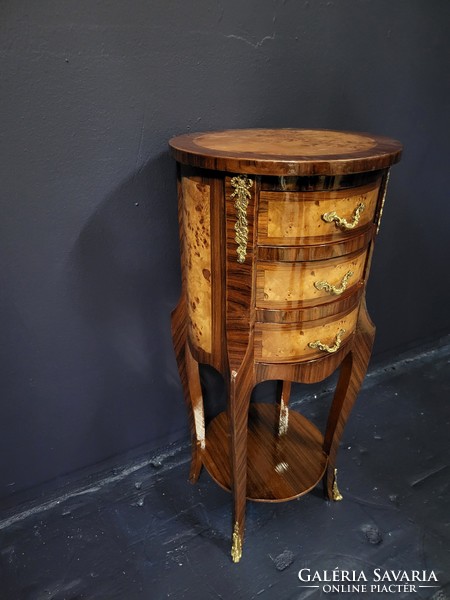 Inlaid folding table, small table, small chest of drawers, can be placed against the wall