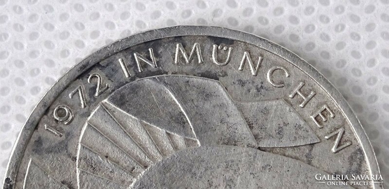 1Q206 10 German Marks - 1972 Olympic Silver Coin Commemorative Coin 15.5Gr