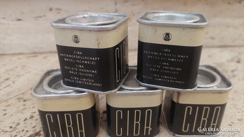 Ciba tin box