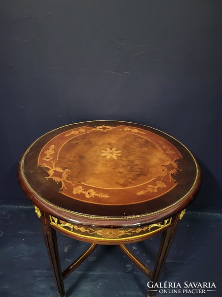 French inlaid table, side table, small table, coffee table