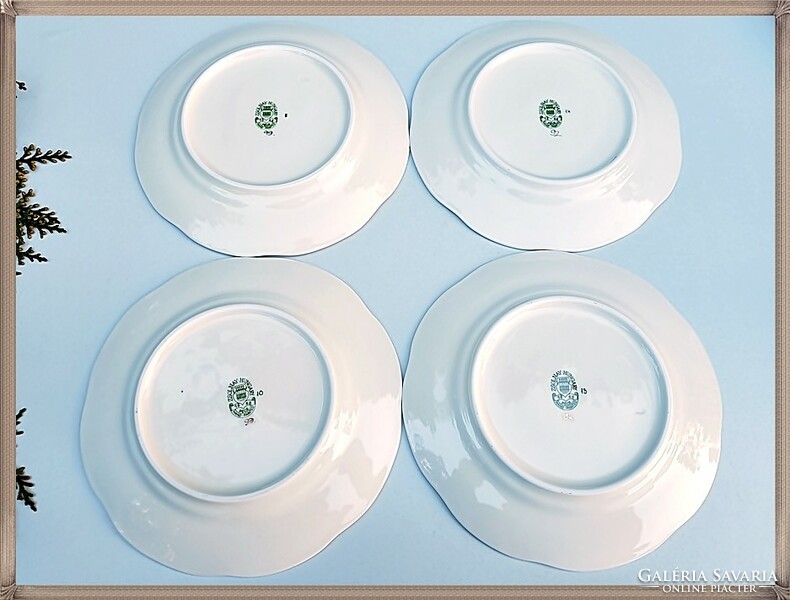 Zsolnay porcelain butterfly sandwich and cake plates in new condition