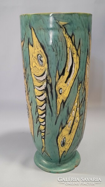 Gorka livia ceramic fish vase 26 cm high