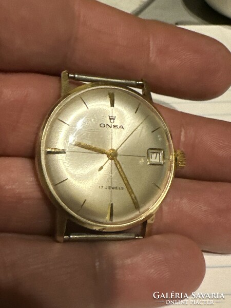 Onza 14 kr gold watch in beautiful condition for sale! Price: 120,000.-