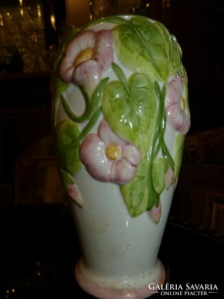 2 db angol majolika váza.
