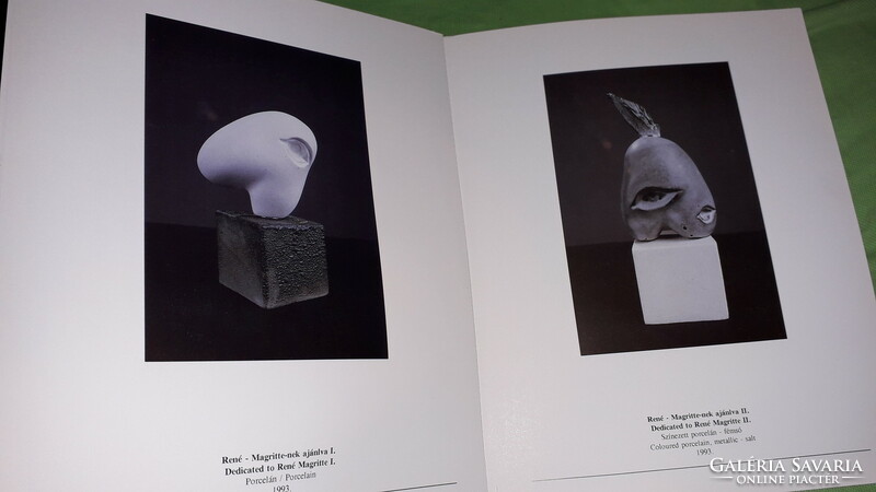 The exhibition catalog of the sculptor and ceramic artist Gábor Mészáros, according to the pictures