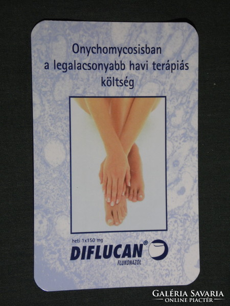 Card calendar, pfizer pharmaceutical company, diflucan against fungal infections, 1998, (6)