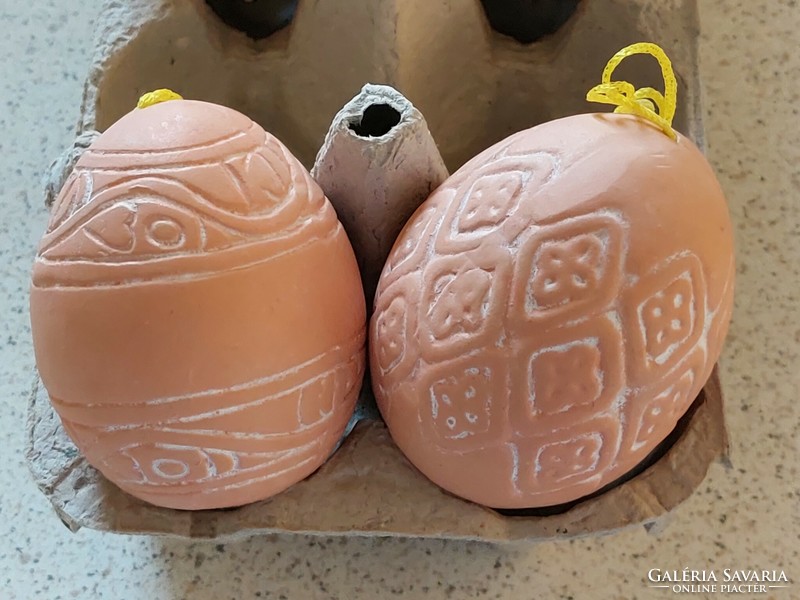 Easter decorative egg hanging ceramic egg 6 pcs
