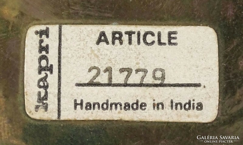 1Q304 Jelzett indiai réz hamutál 11 cm