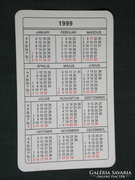 Card calendar, tungsram brand stores, Budapest, Győr, 1999, (6)