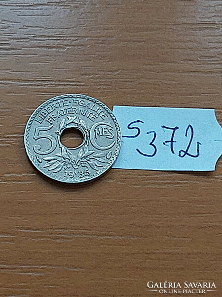 FRANCIAORSZÁG 5 CENTIMES 1935 Réz-nikkel  S372